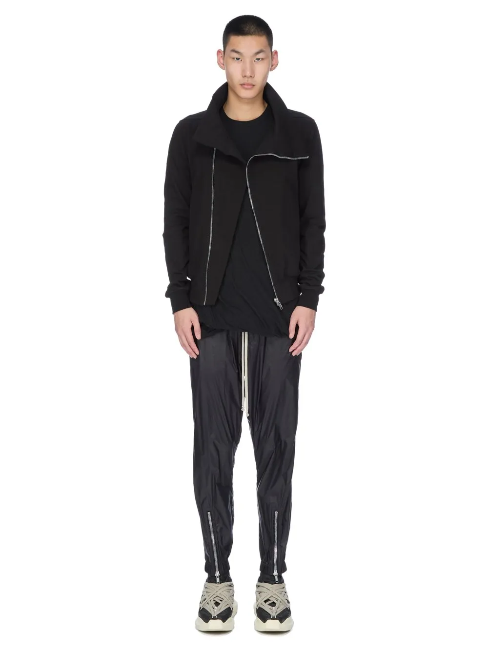 Rick Owens Concordians Bauhaus Jogger In Black Heavy Jersey