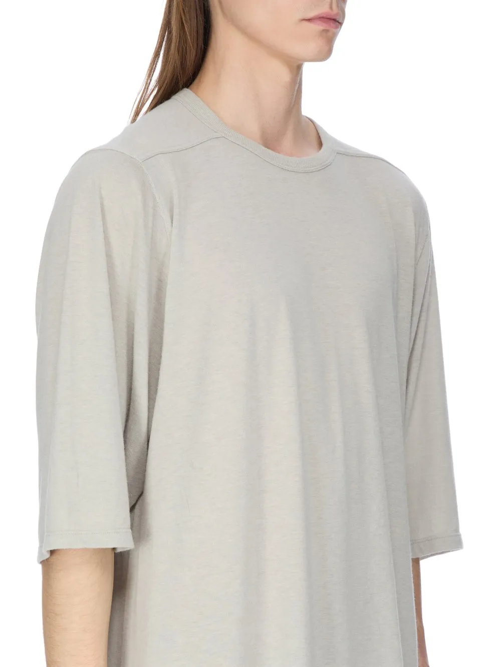 Rick Owens Concordians Jumbo Ss T In Pearl Rainino Jersey