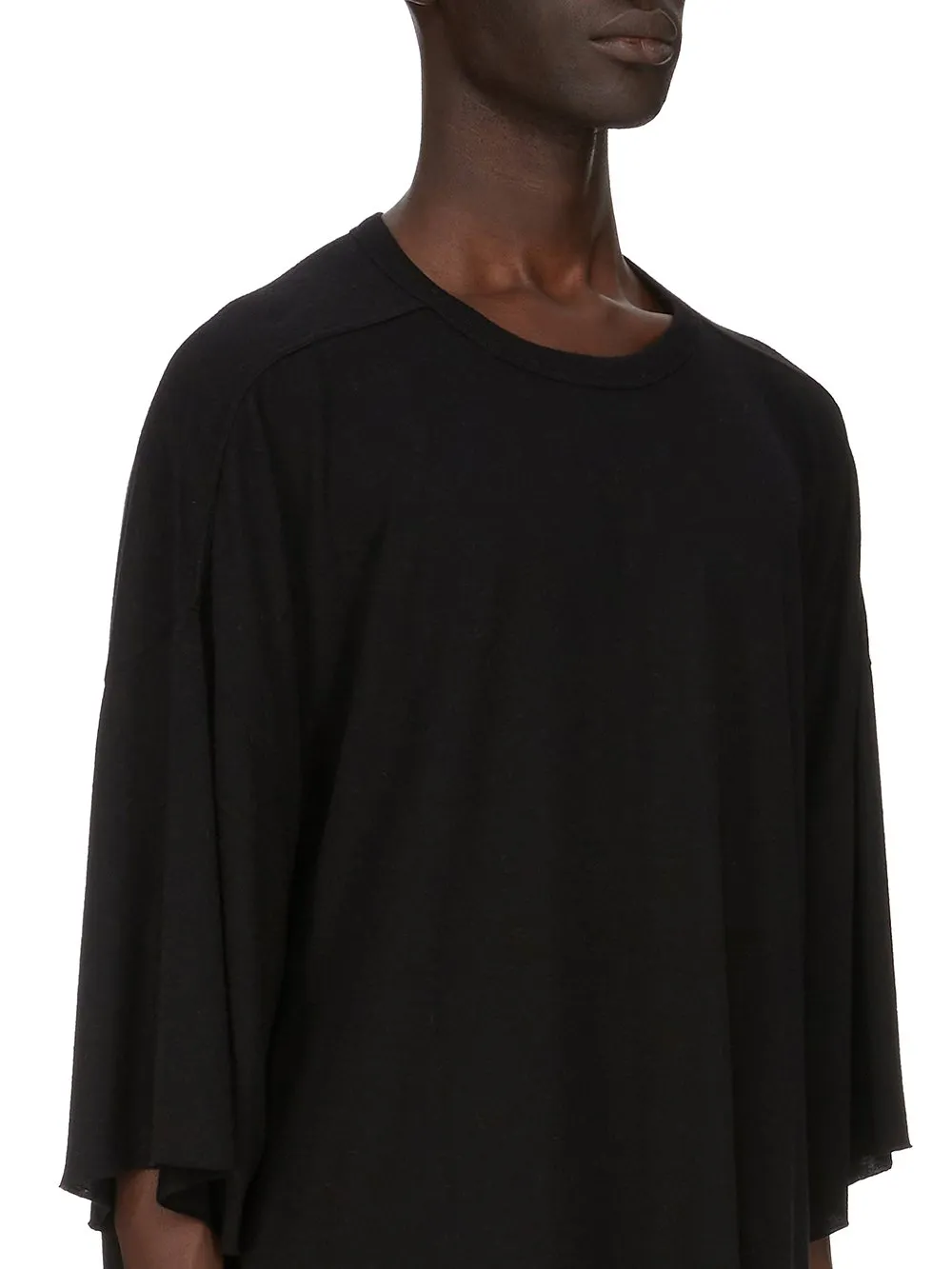 Rick Owens Concordians Tommy T In Black Rainino Jersey