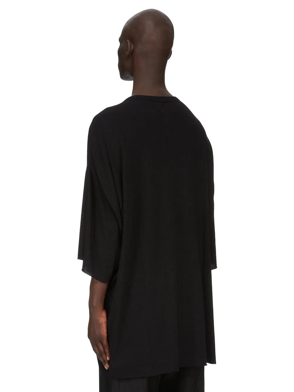 Rick Owens Concordians Tommy T In Black Rainino Jersey