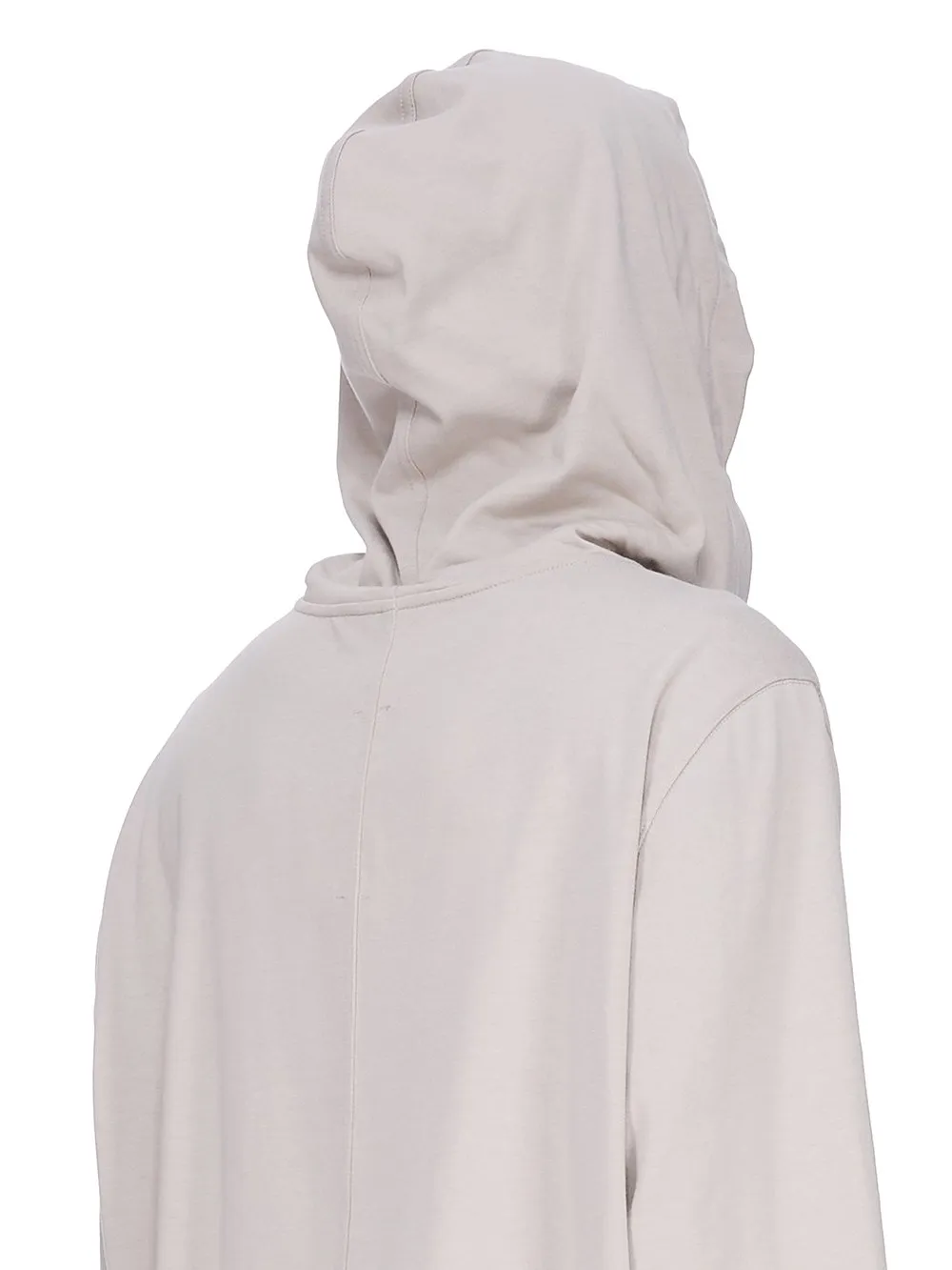 Rick Owens Concordians Hoodie In Pearl Heavy Jersey