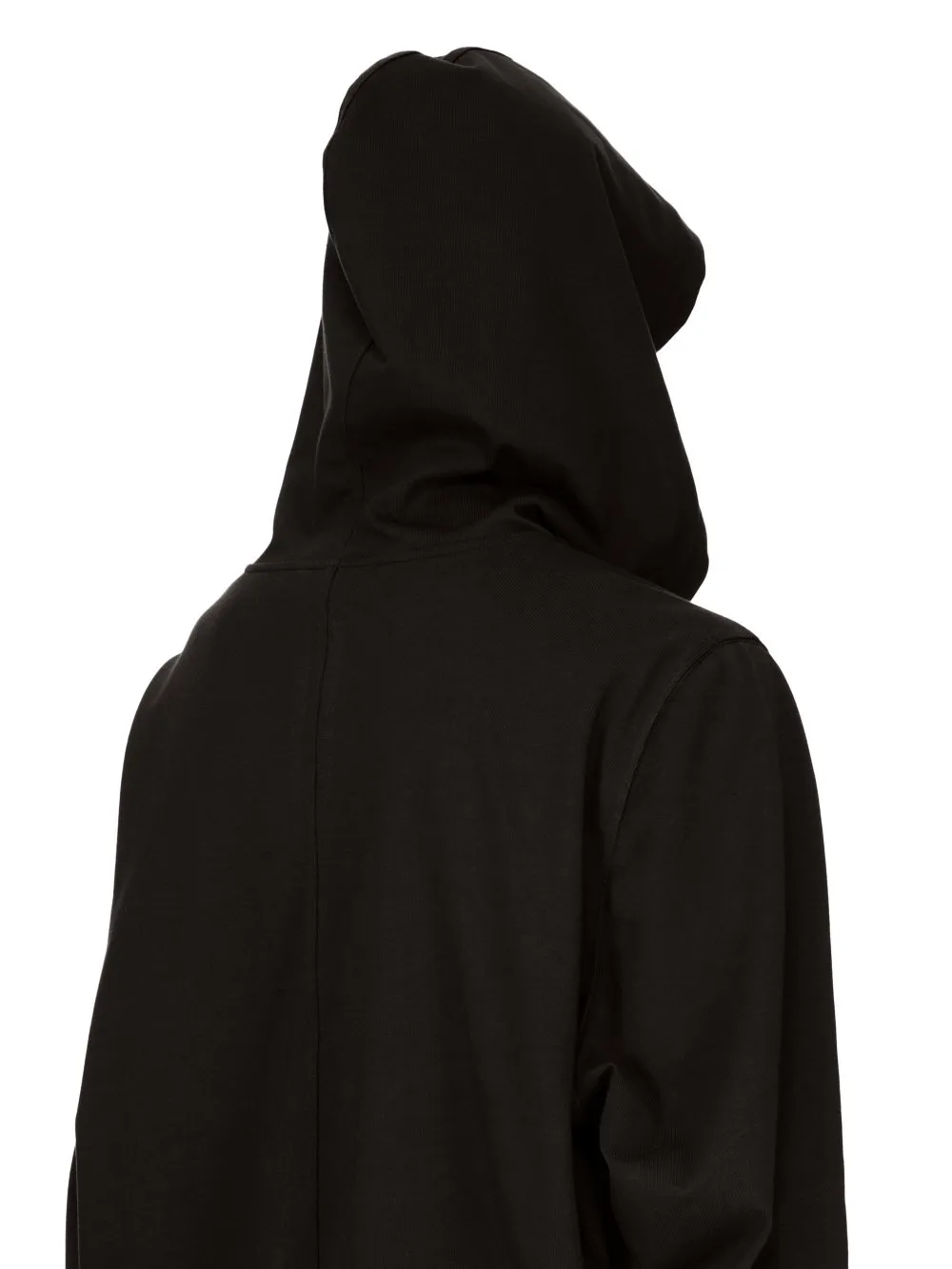 Rick Owens Concordians Hoodie In Black Heavy Jersey
