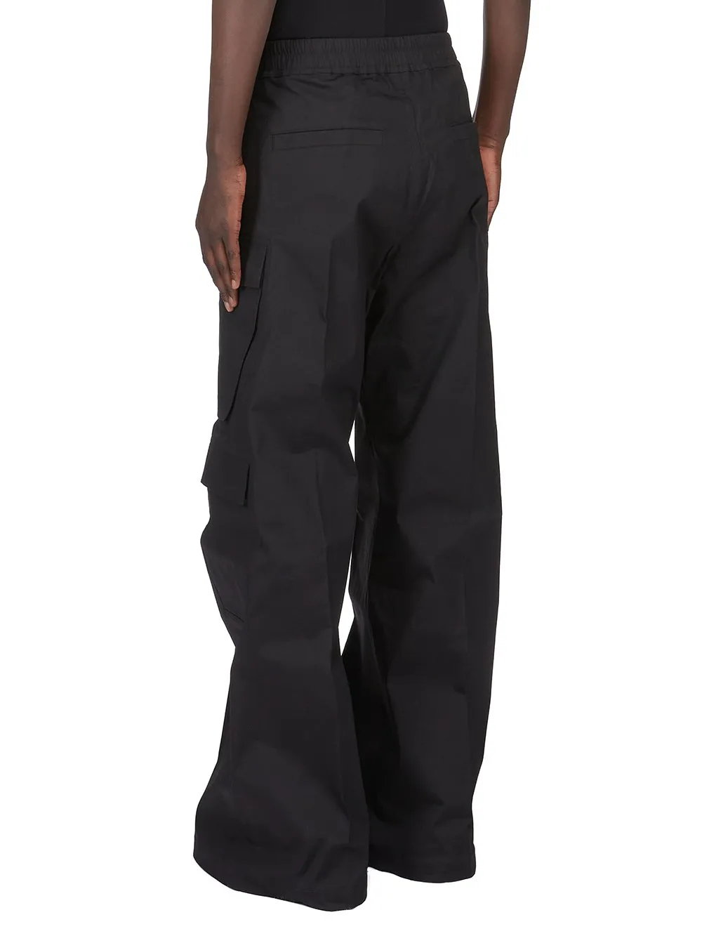 Rick Owens Concordians Cargobelas In Black Heavy Cotton Poplin