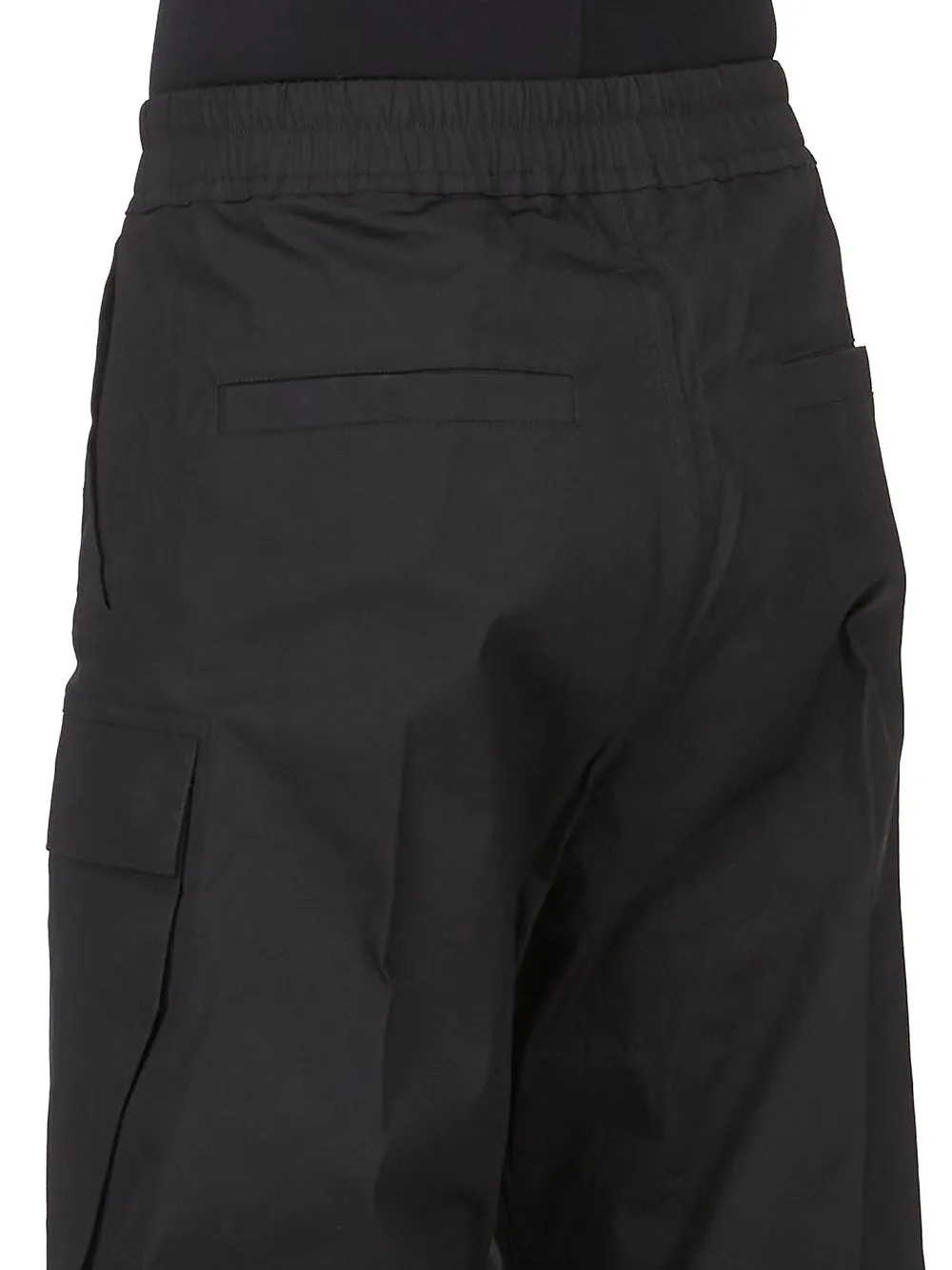 Rick Owens Concordians Cargobelas In Black Heavy Cotton Poplin