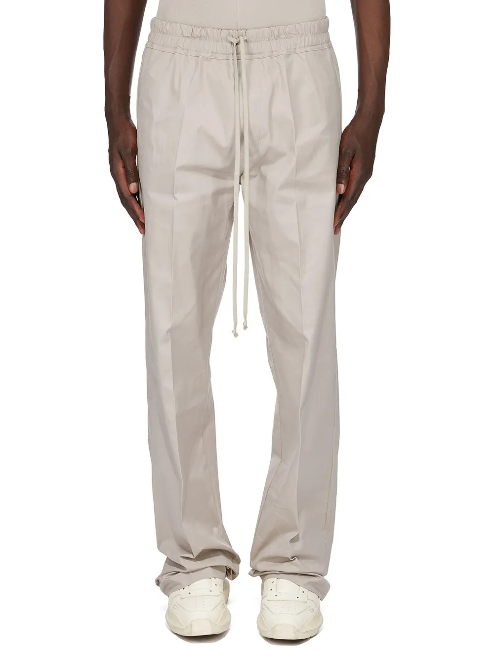 Rick Owens Concordians Dietrich Drawstring In Pearl Heavy Cotton Poplin