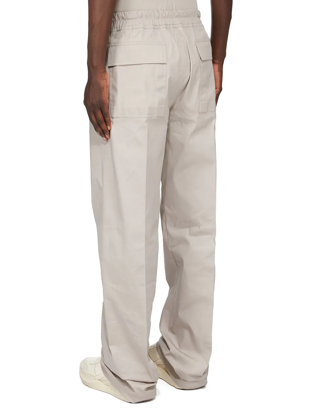 Rick Owens Concordians Dietrich Drawstring In Pearl Heavy Cotton Poplin