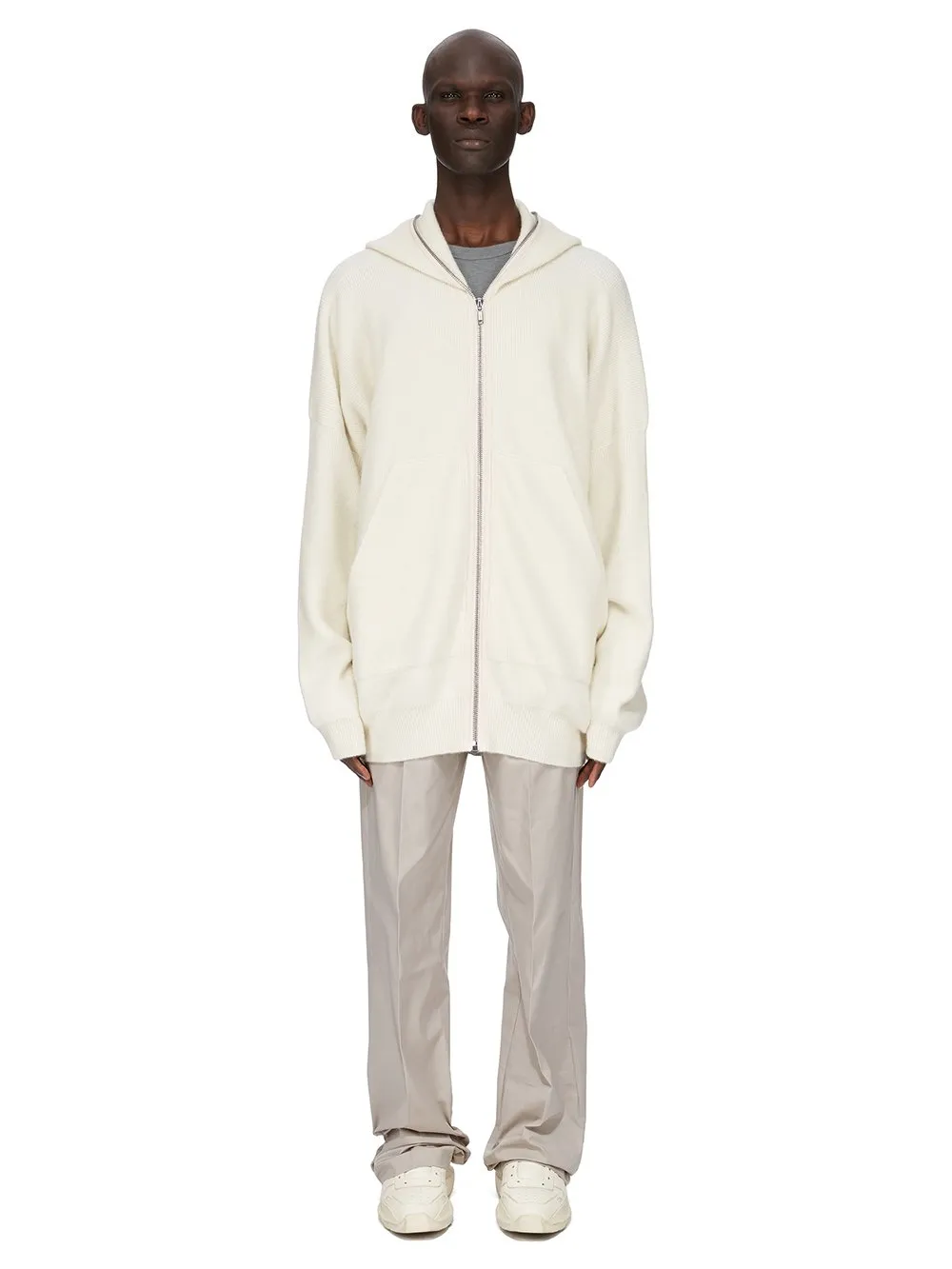 Rick Owens Concordians Dietrich Drawstring In Pearl Heavy Cotton Poplin