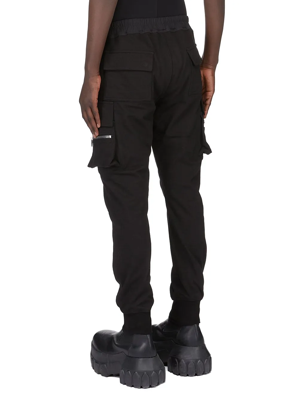 Rick Owens Concordians Mastodon Megacargo In Black Heavy Jersey