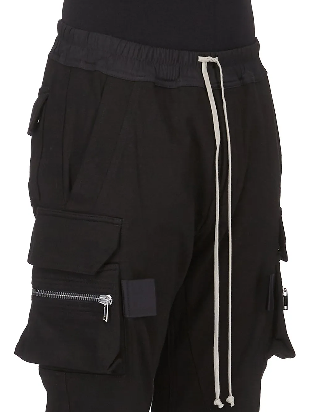 Rick Owens Concordians Mastodon Megacargo In Black Heavy Jersey