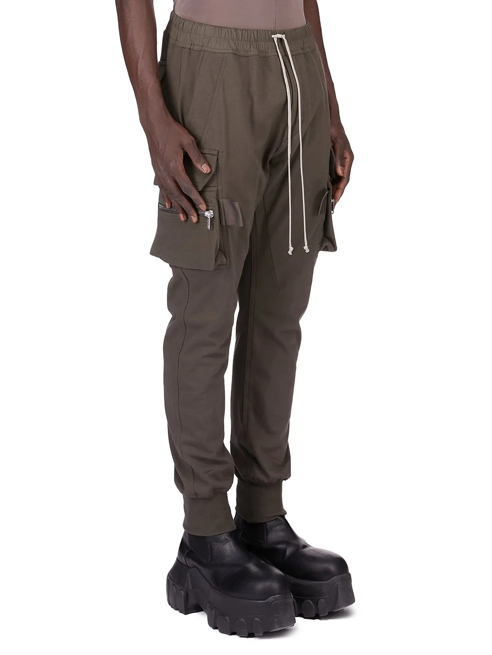 Rick Owens Concordians Mastodon Megacargo In Bosco Heavy Jersey