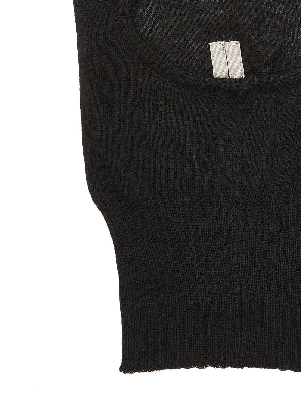 Rick Owens Concordians Skull In Black Lightweight Rasato Knit