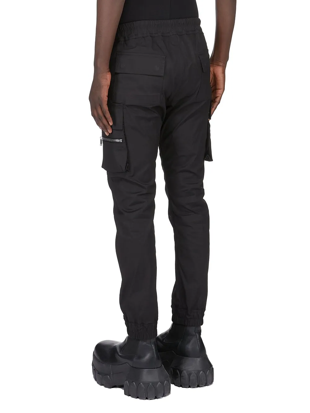 Rick Owens Concordians Mastodon Megacargo In Black Heavy Cotton Poplin