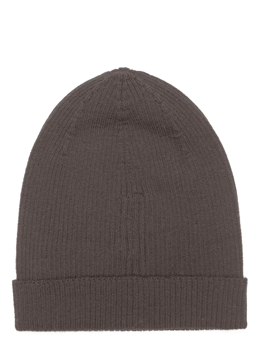Rick Owens Concordians Ribbed Beanie In Dark Dust Ribbed Knit