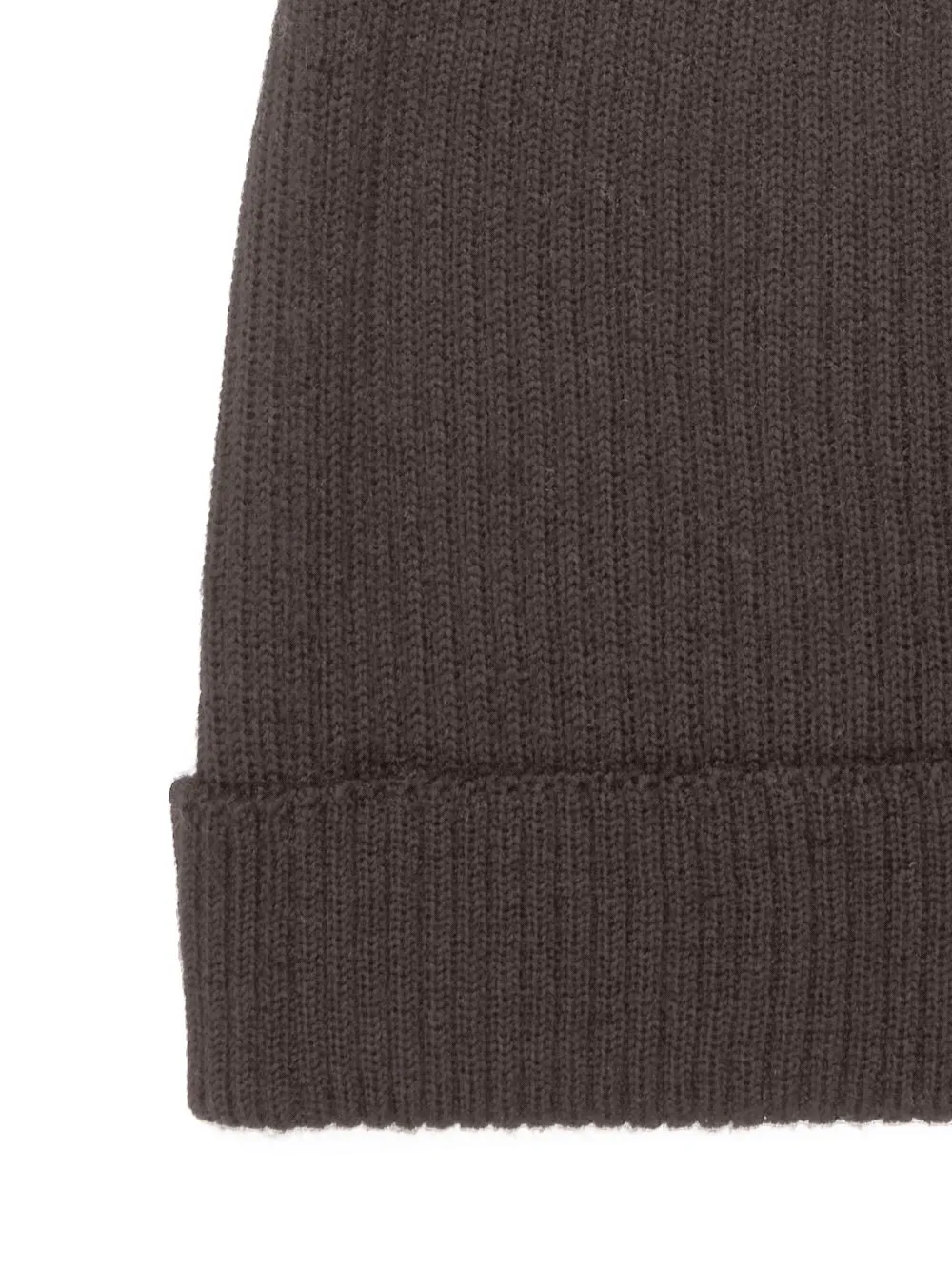 Rick Owens Concordians Ribbed Beanie In Dark Dust Ribbed Knit