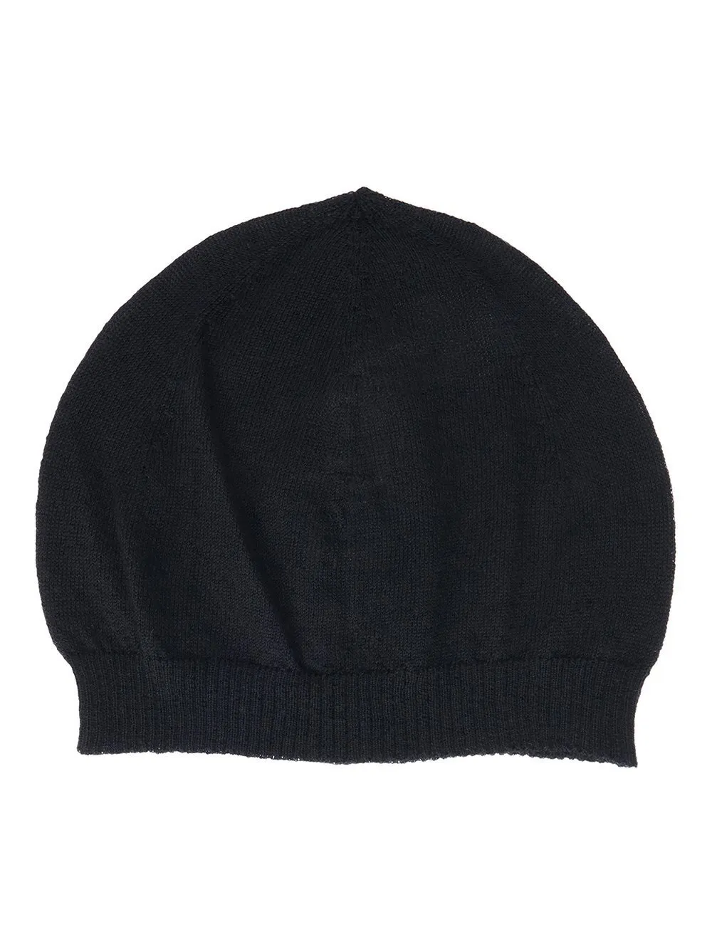 Rick Owens Concordians Ribbed Beanie In Black New Wool