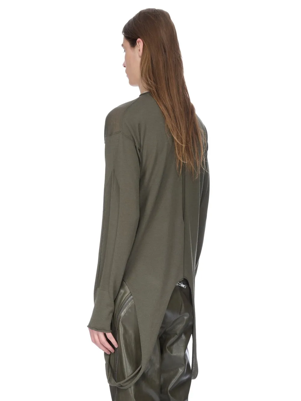 Rick Owens Concordians Slashed Pull In Bosco Lightweight Rasato Knit