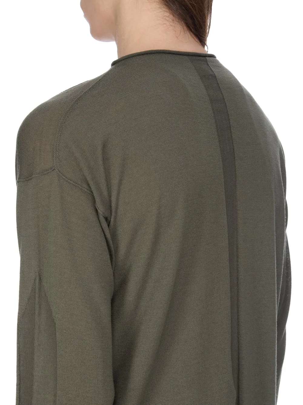 Rick Owens Concordians Slashed Pull In Bosco Lightweight Rasato Knit