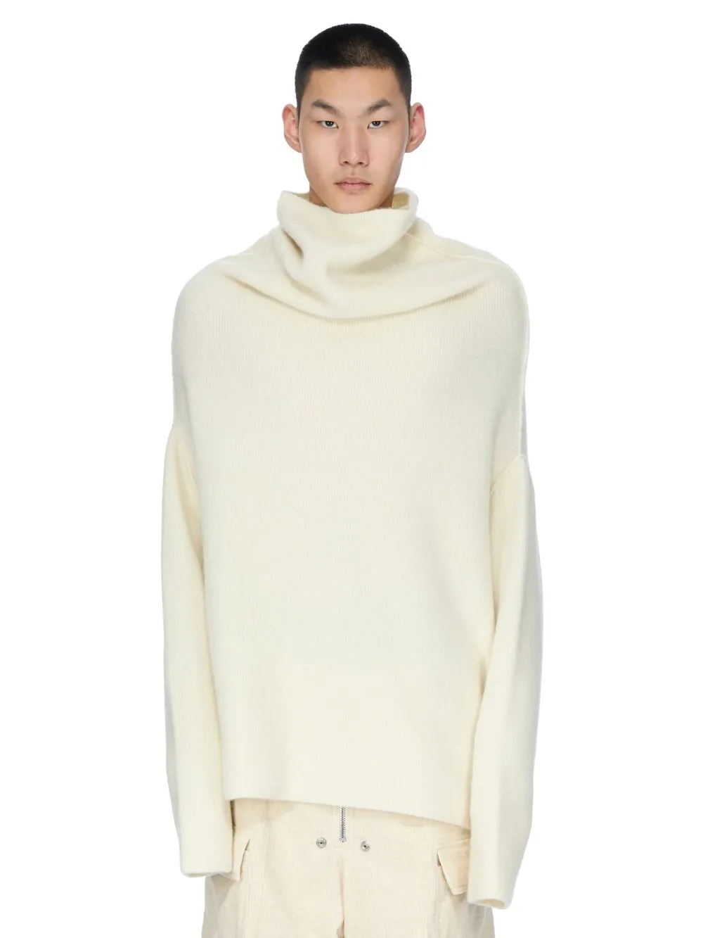 Rick Owens Concordians Shroud In Milk Alpaca Knit