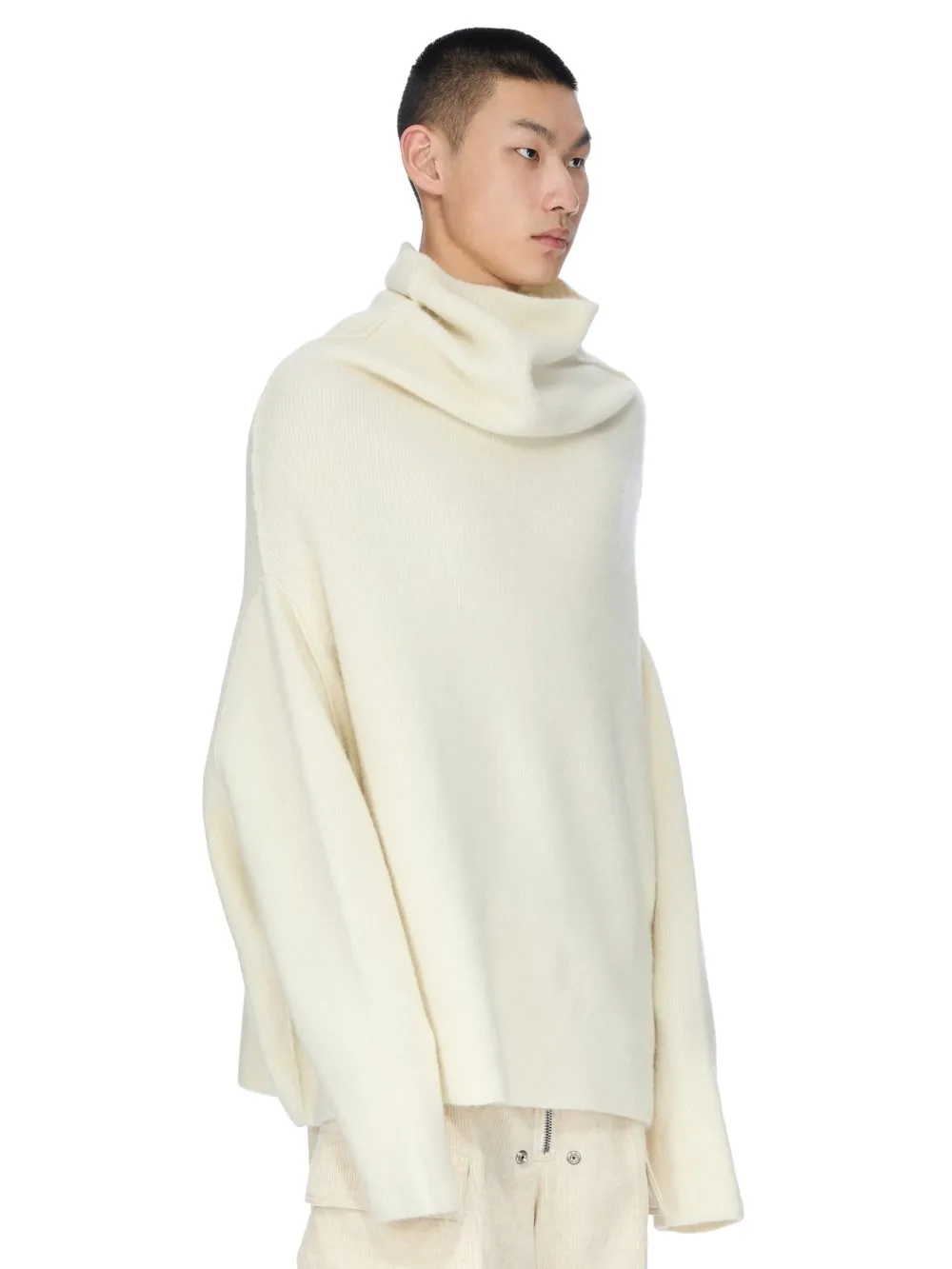 Rick Owens Concordians Shroud In Milk Alpaca Knit