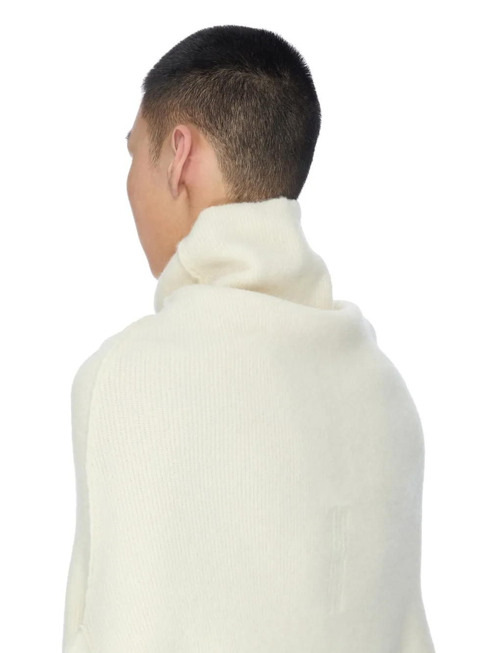 Rick Owens Concordians Shroud In Milk Alpaca Knit