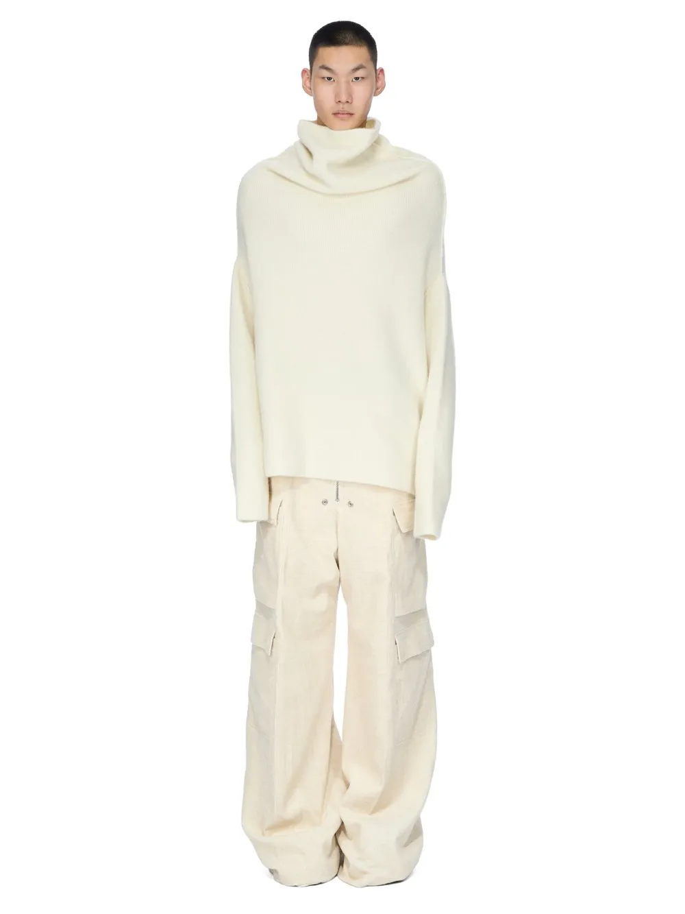 Rick Owens Concordians Shroud In Milk Alpaca Knit