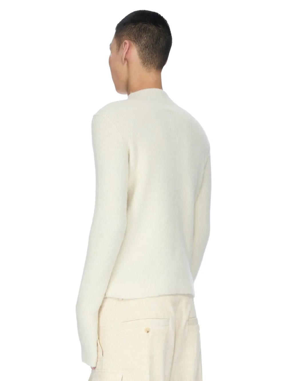 Rick Owens Concordians Headon Pull In Milk Alpaca Knit