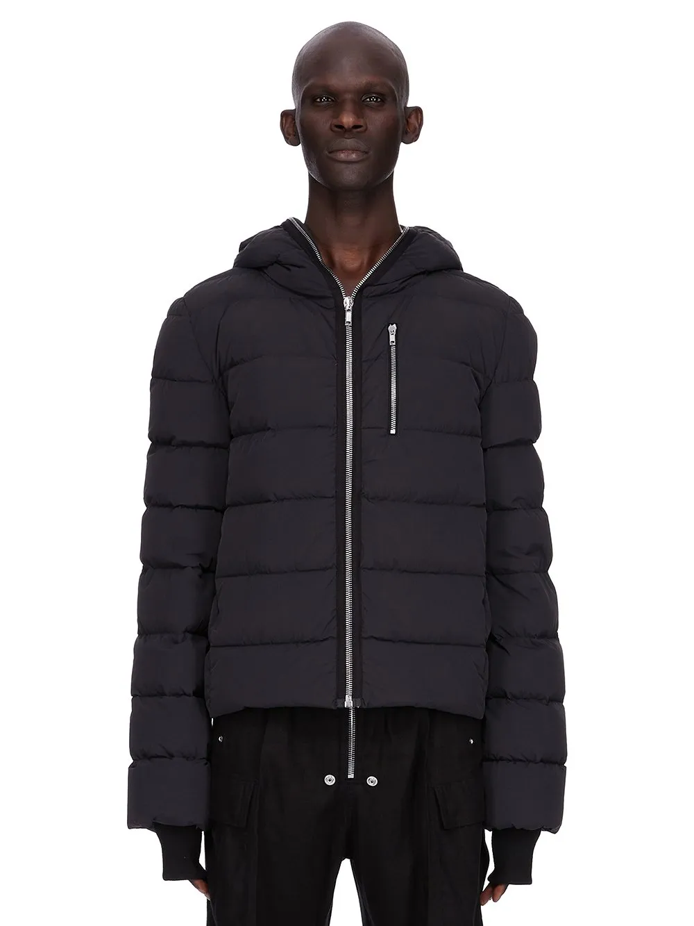 Rick Owens Concordians Gimp Jkt In Black Matte Nylon