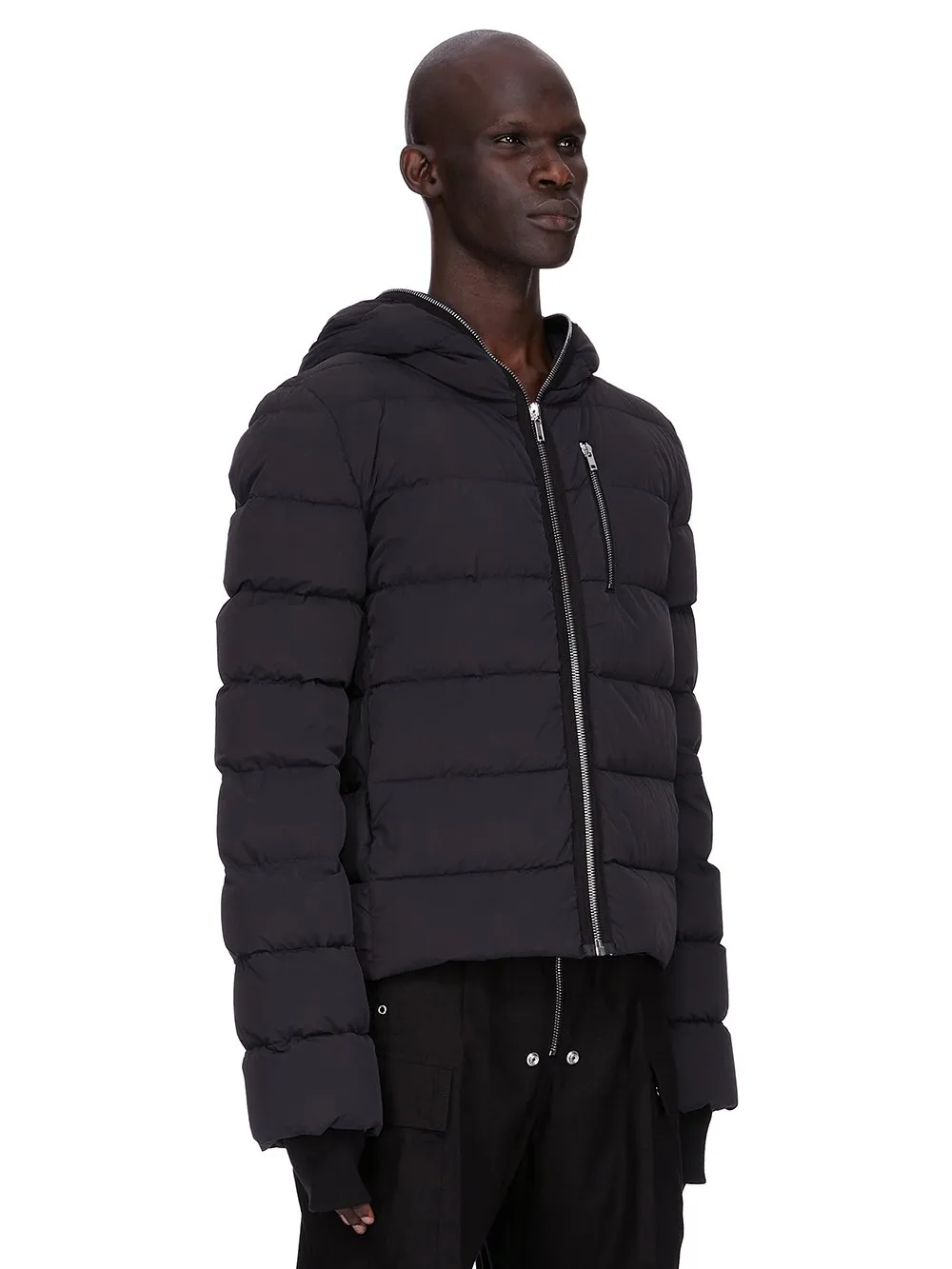 Rick Owens Concordians Gimp Jkt In Black Matte Nylon