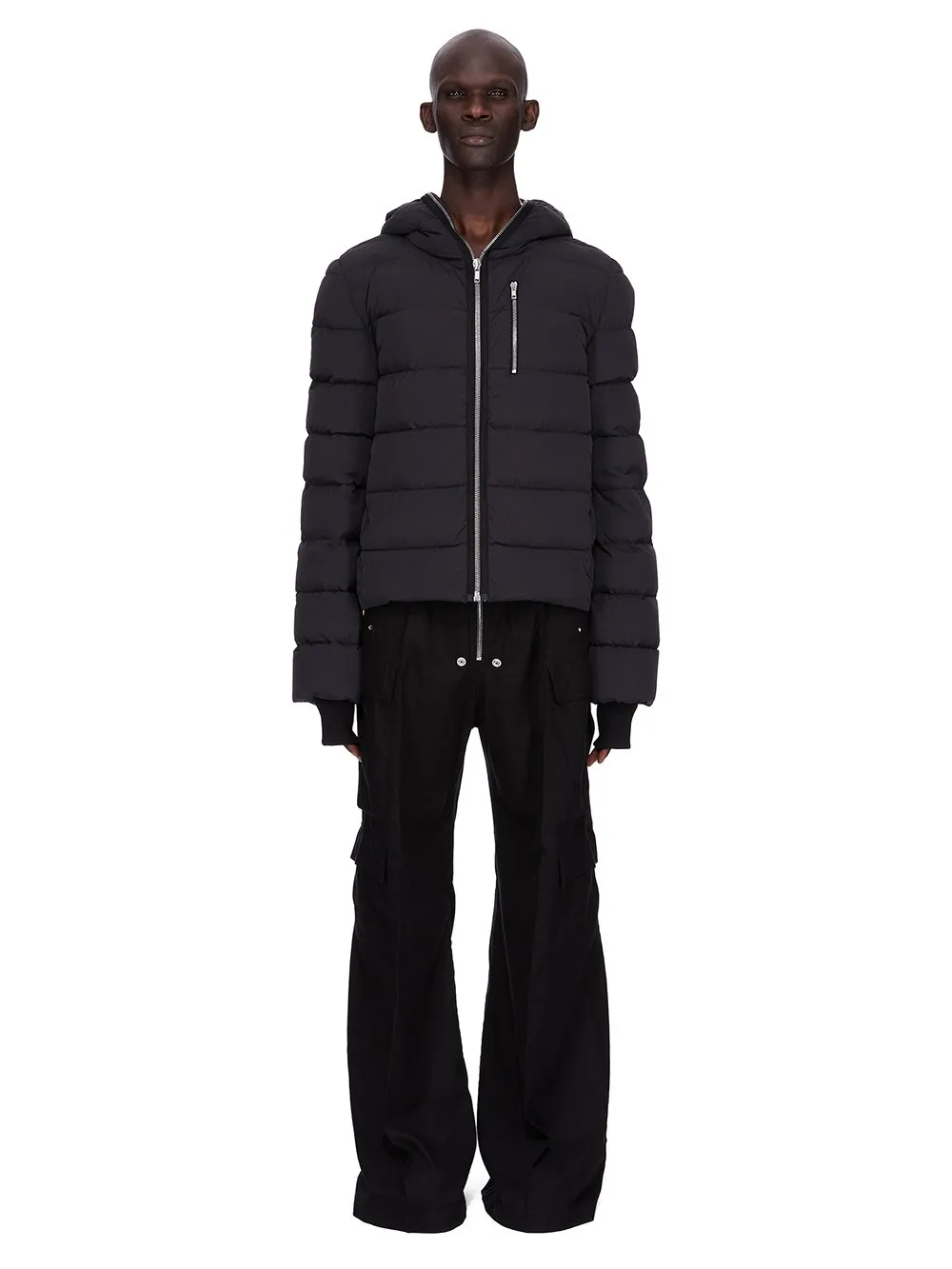 Rick Owens Concordians Gimp Jkt In Black Matte Nylon