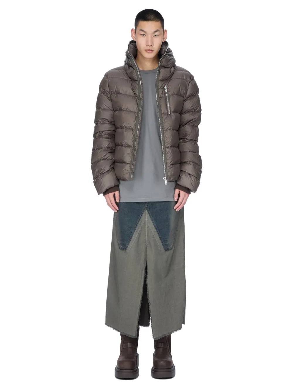 Rick Owens Concordians Gimp Jkt In Darkdust Light Nylon
