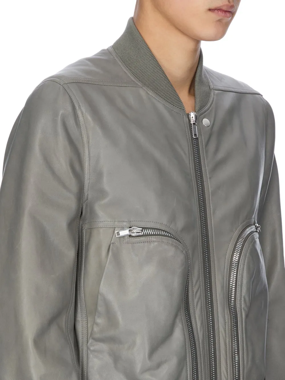 Rick Owens Concordians Bauhaus Flight In Washed Indigo Waxy Lamb Leather