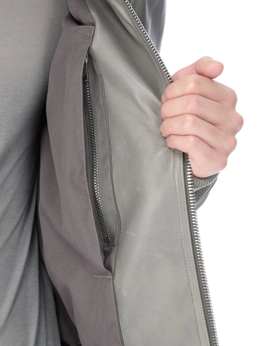 Rick Owens Concordians Bauhaus Flight In Washed Indigo Waxy Lamb Leather