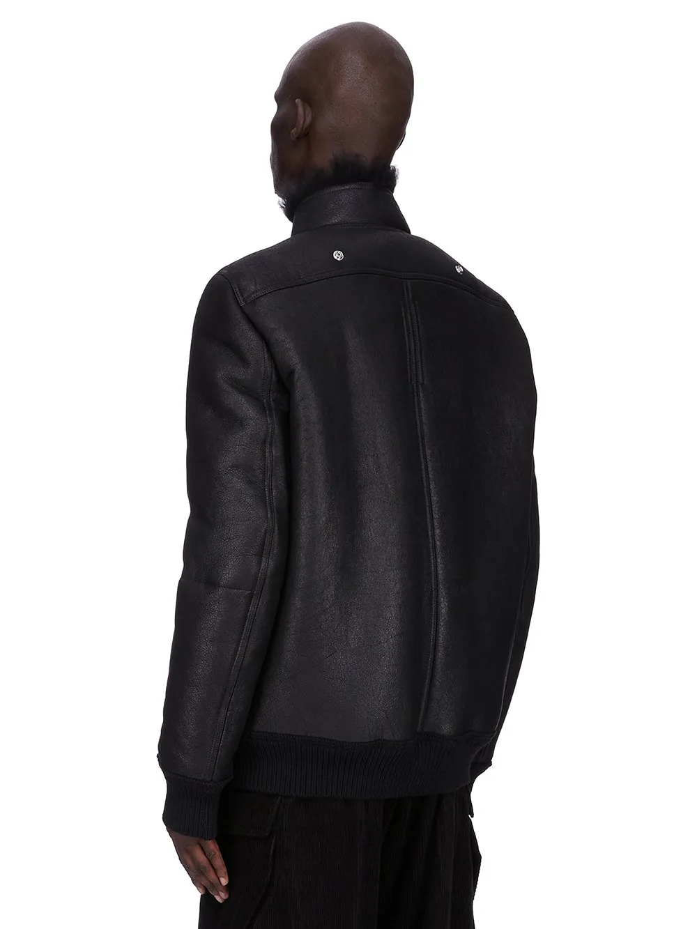 Rick Owens Concordians Hollywood Flight In Black Curly Shearling