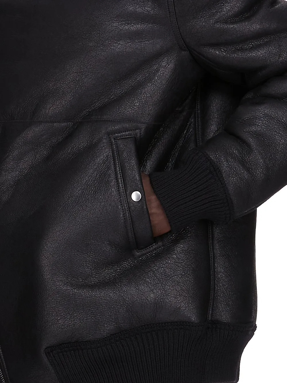 Rick Owens Concordians Hollywood Flight In Black Curly Shearling
