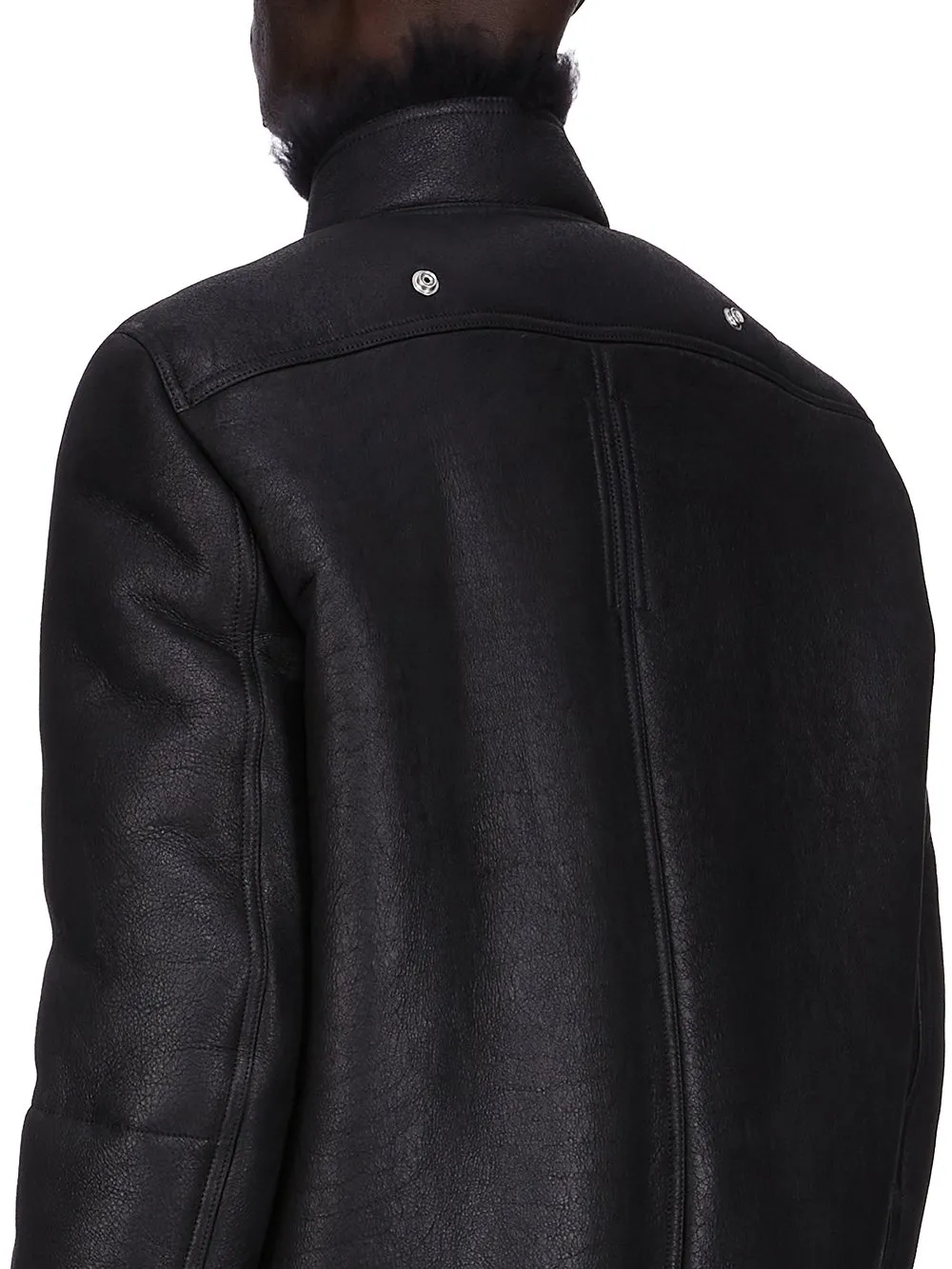 Rick Owens Concordians Hollywood Flight In Black Curly Shearling