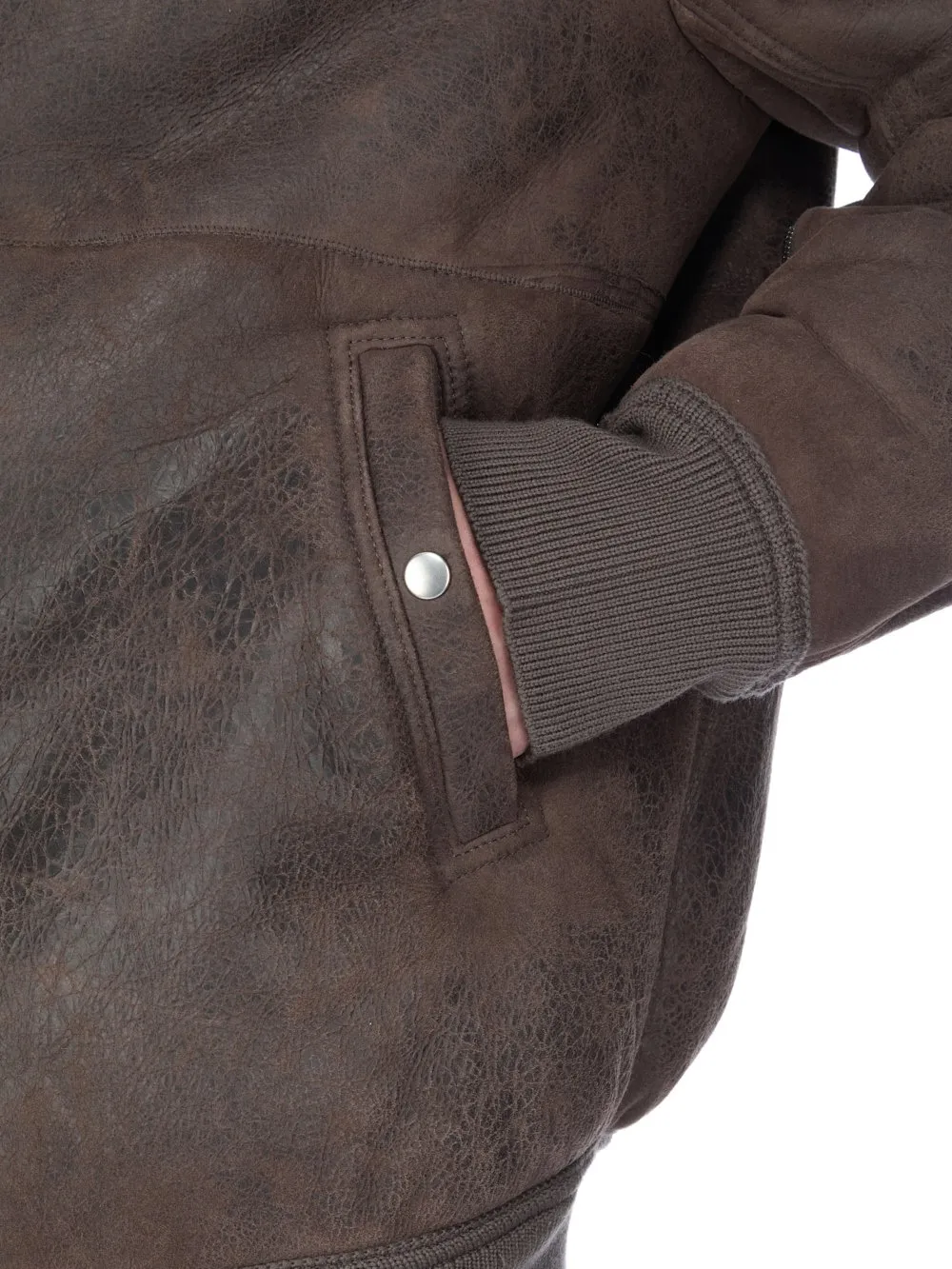 Rick Owens Concordians Hollywood Flight In Darkdust Curly Shearling