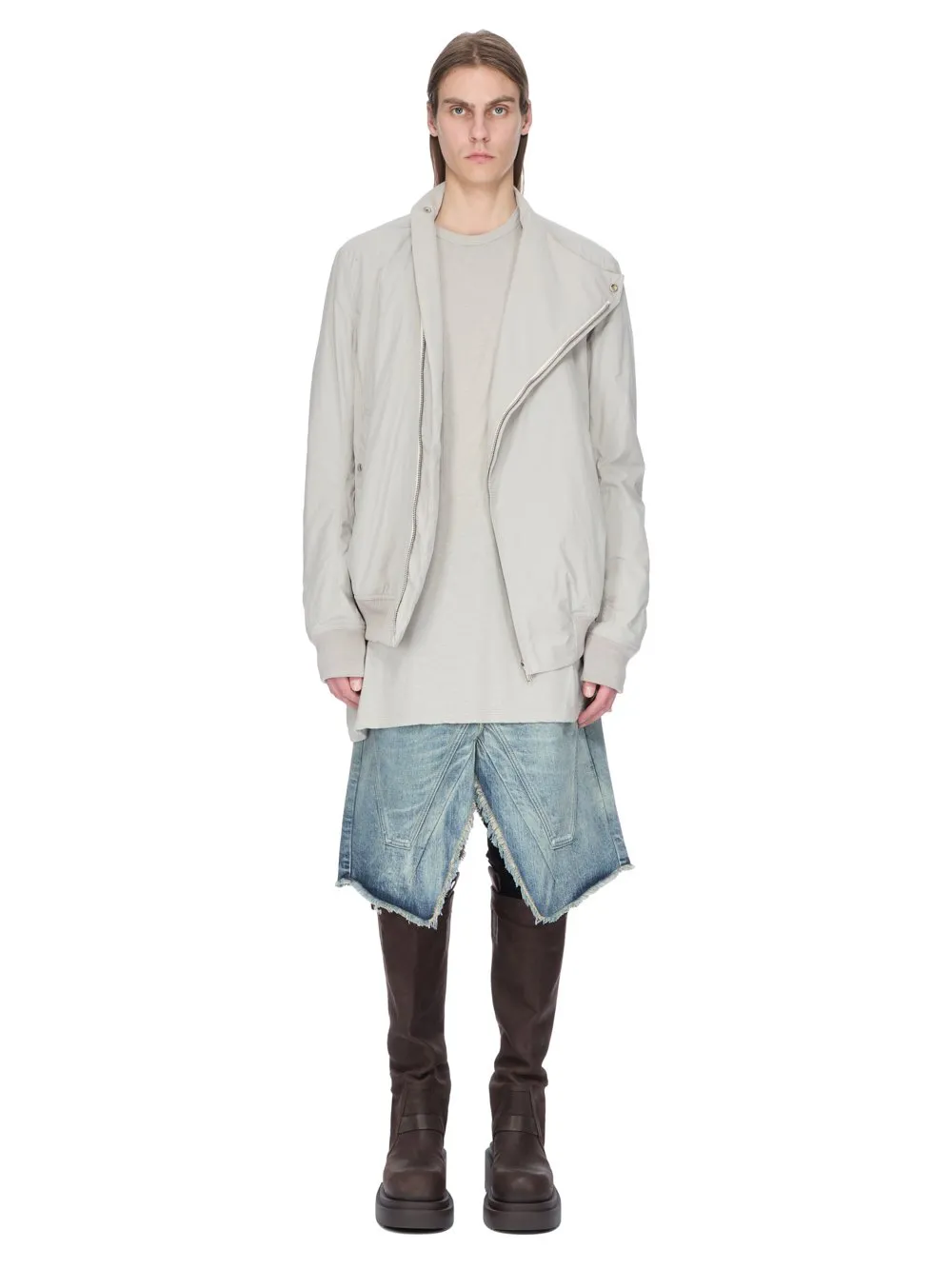 Rick Owens Concordians Hollywood Flight In Pearl Matte Nylon