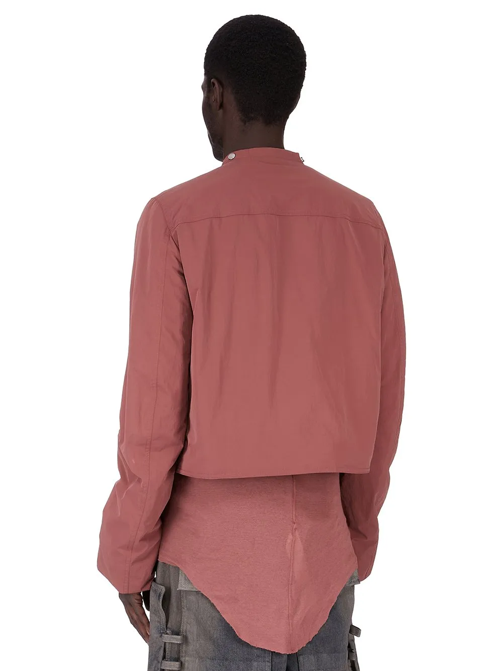 Rick Owens Concordians Cargo Jkt In Rosewood Matte Nylon.