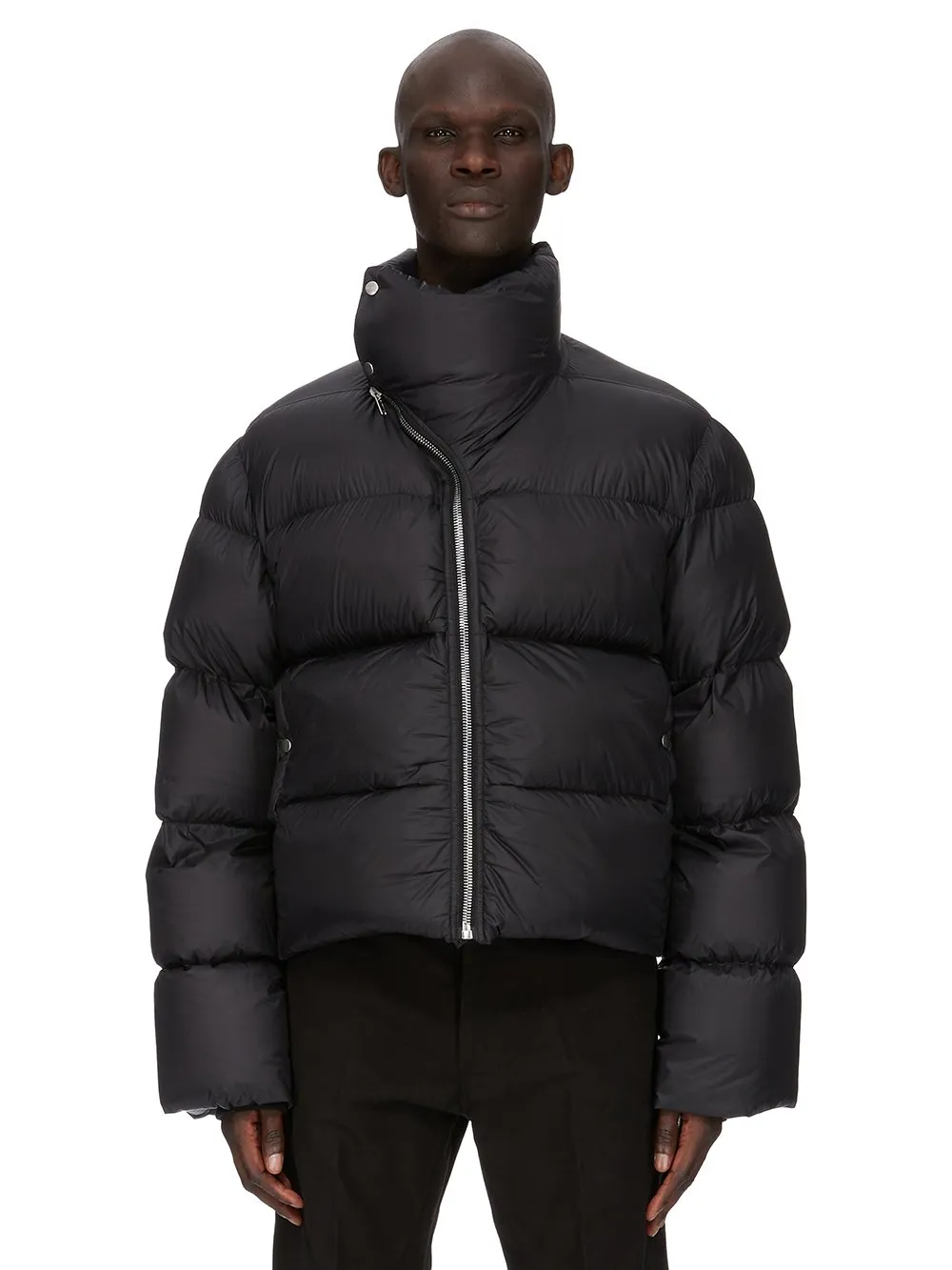 Rick Owens Concordians Turtle Jkt In Black Light Nylon