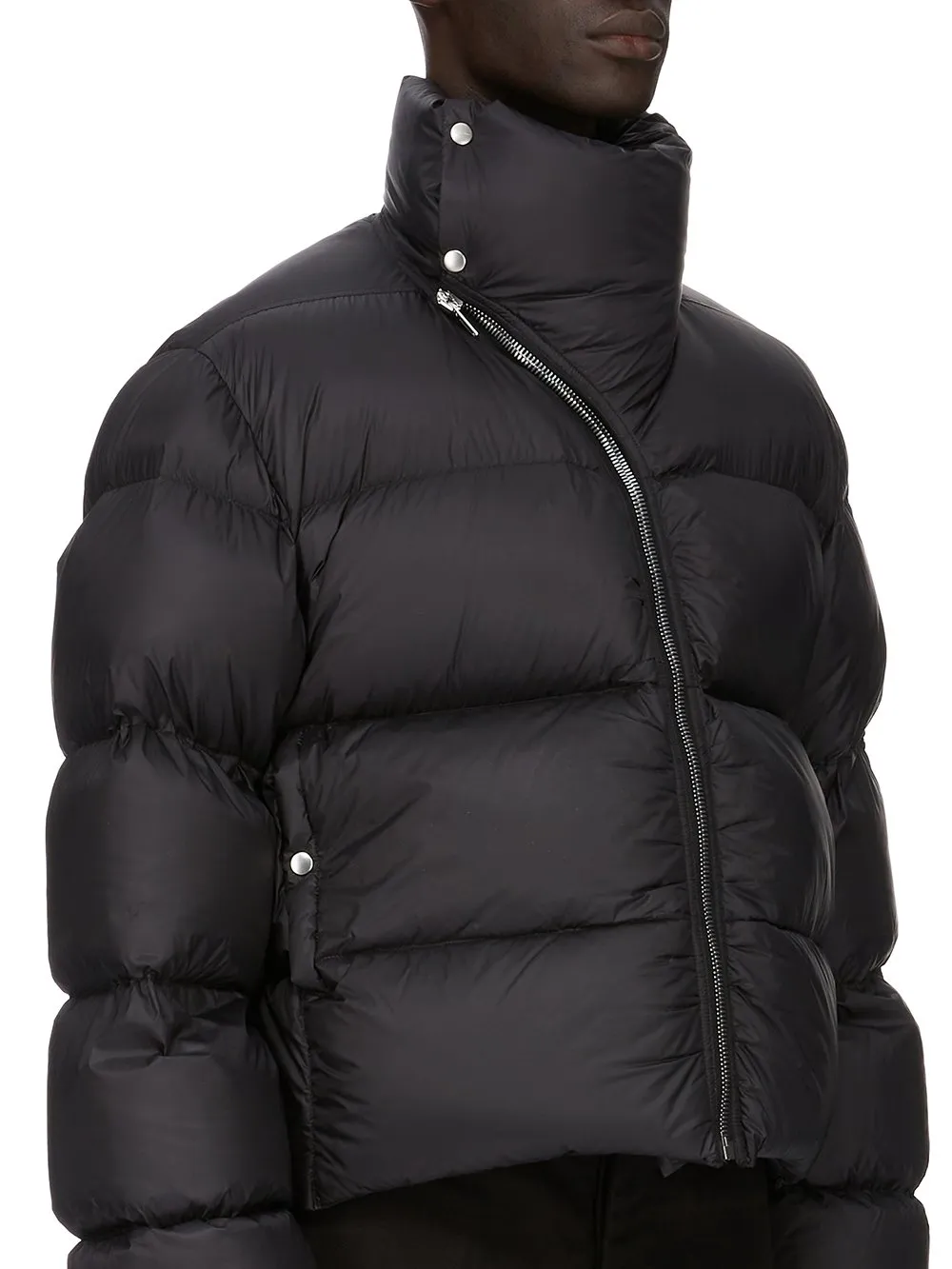 Rick Owens Concordians Turtle Jkt In Black Light Nylon