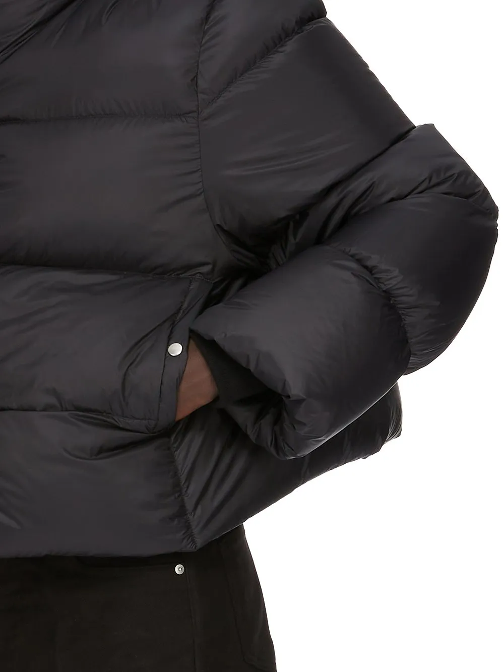 Rick Owens Concordians Turtle Jkt In Black Light Nylon