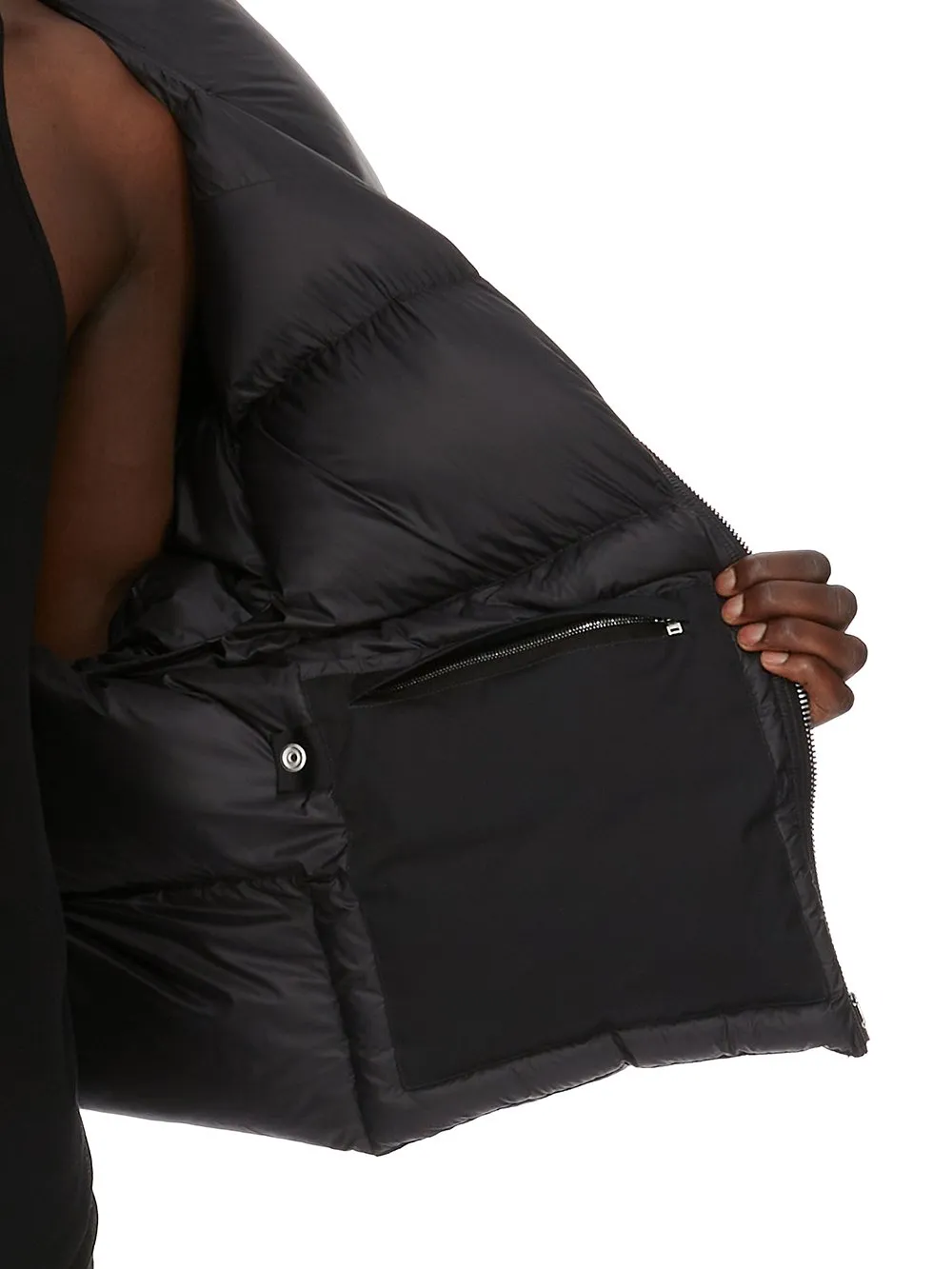 Rick Owens Concordians Turtle Jkt In Black Light Nylon