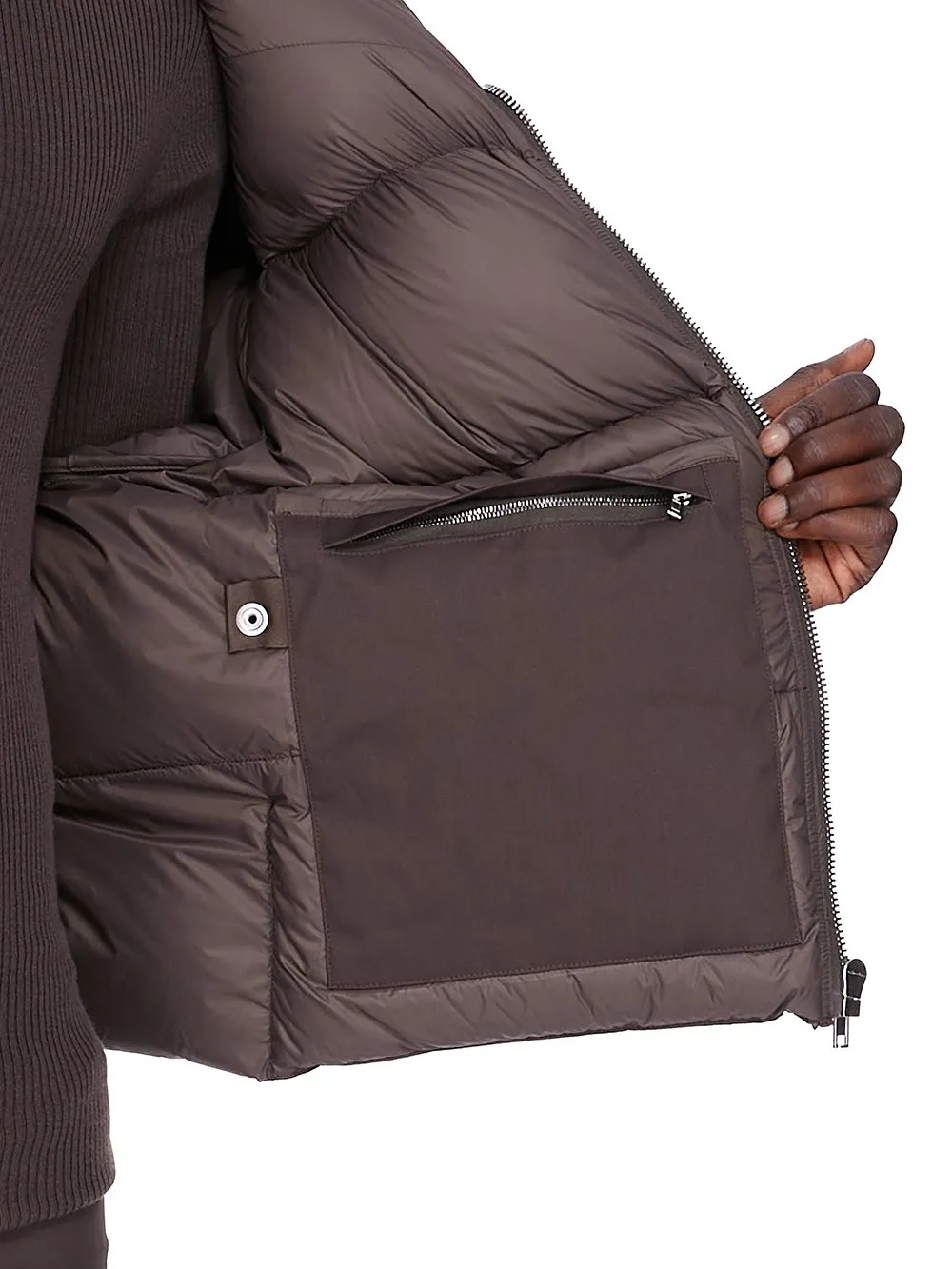 Rick Owens Concordians Turtle Jkt In Darkdust Light Nylon
