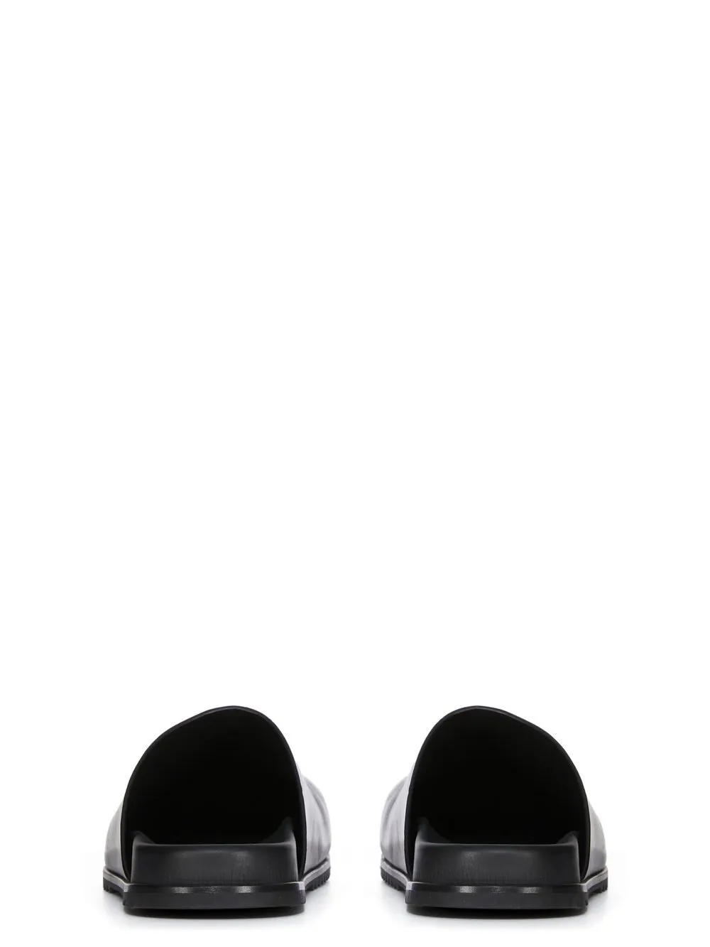Rick Owens Concordians Mule Granola In Black Groppone Cow Leather