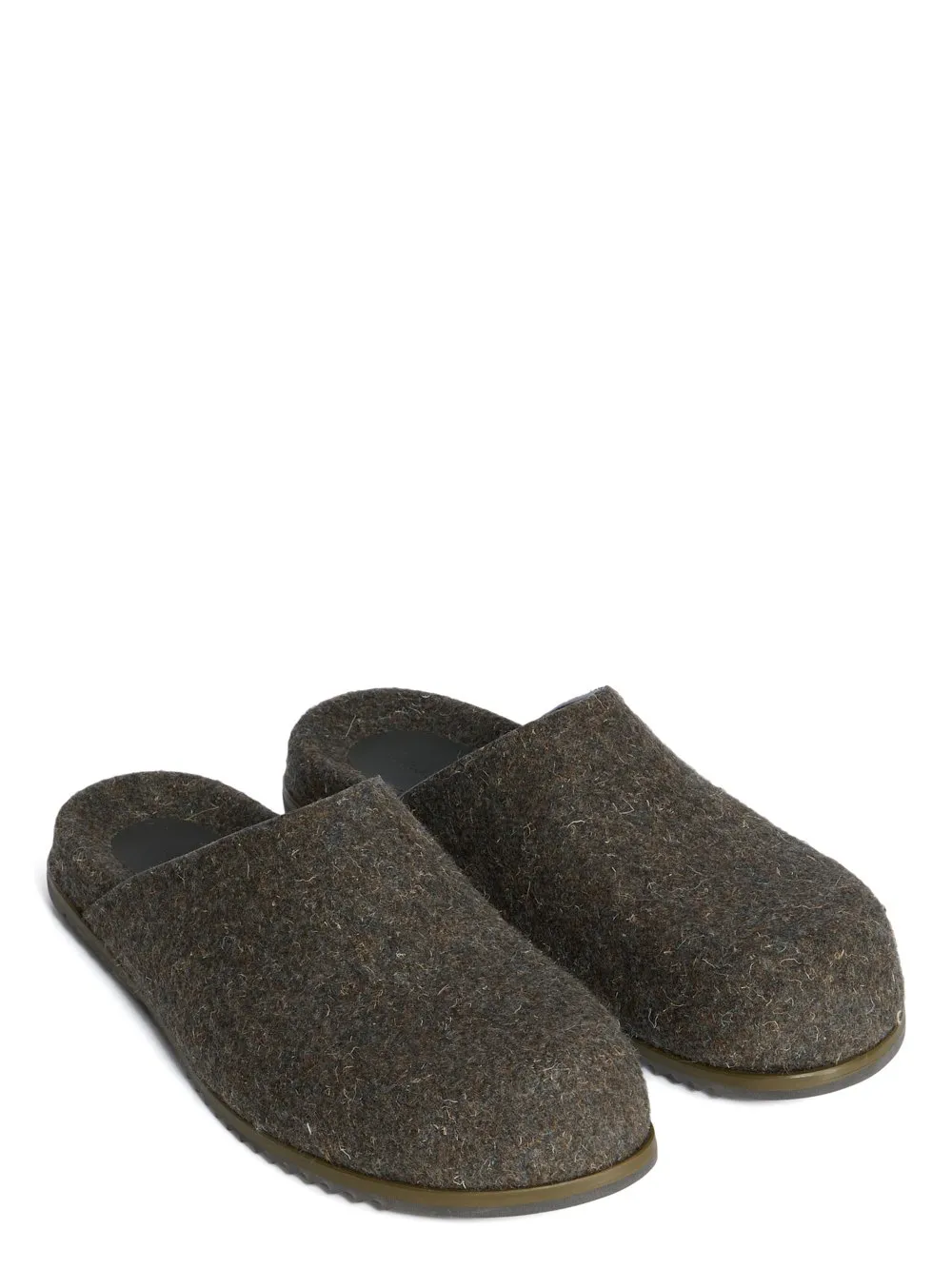 Rick Owens Concordians Mule Granola In Bosco Rugged Wool