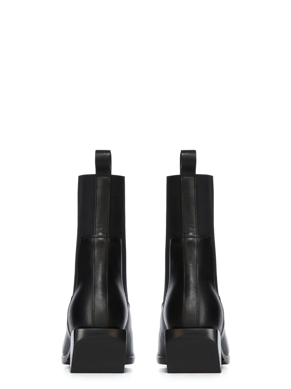Rick Owens Concordians Heeled Sliver In Black Washed Calf