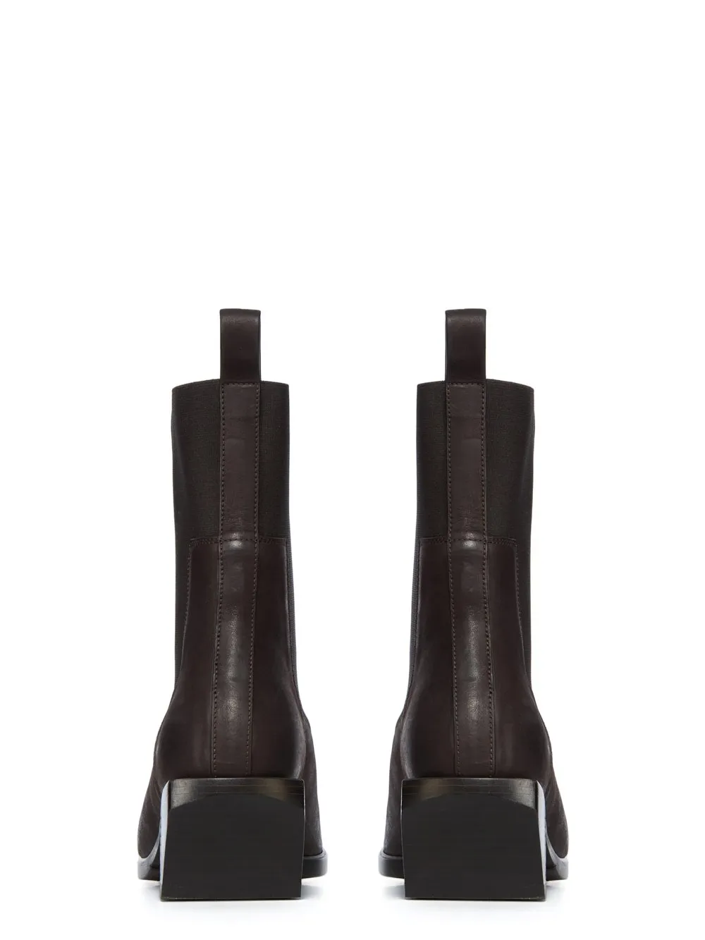 Rick Owens Concordians Heeled Sliver In Brown Nubuck