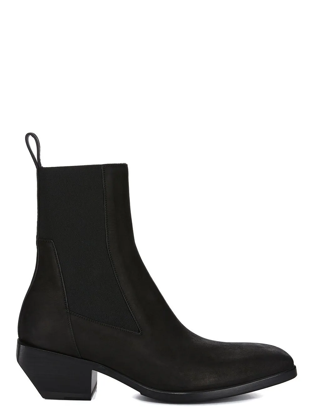 Rick Owens Concordians Heeled Sliver In Brown Nubuck