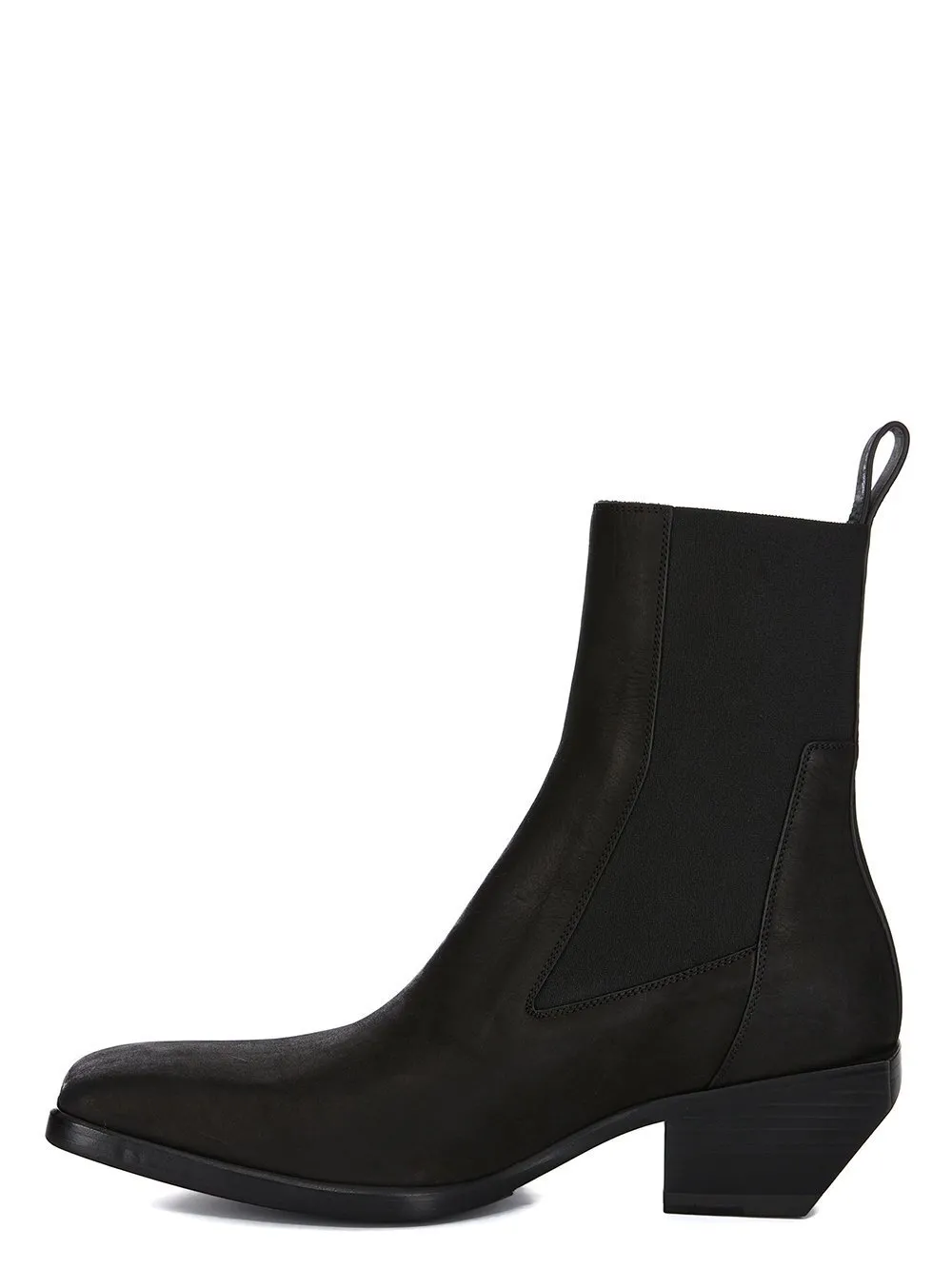 Rick Owens Concordians Heeled Sliver In Brown Nubuck