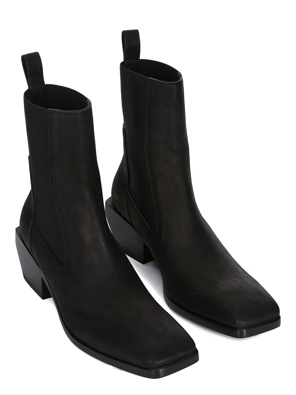 Rick Owens Concordians Heeled Sliver In Brown Nubuck